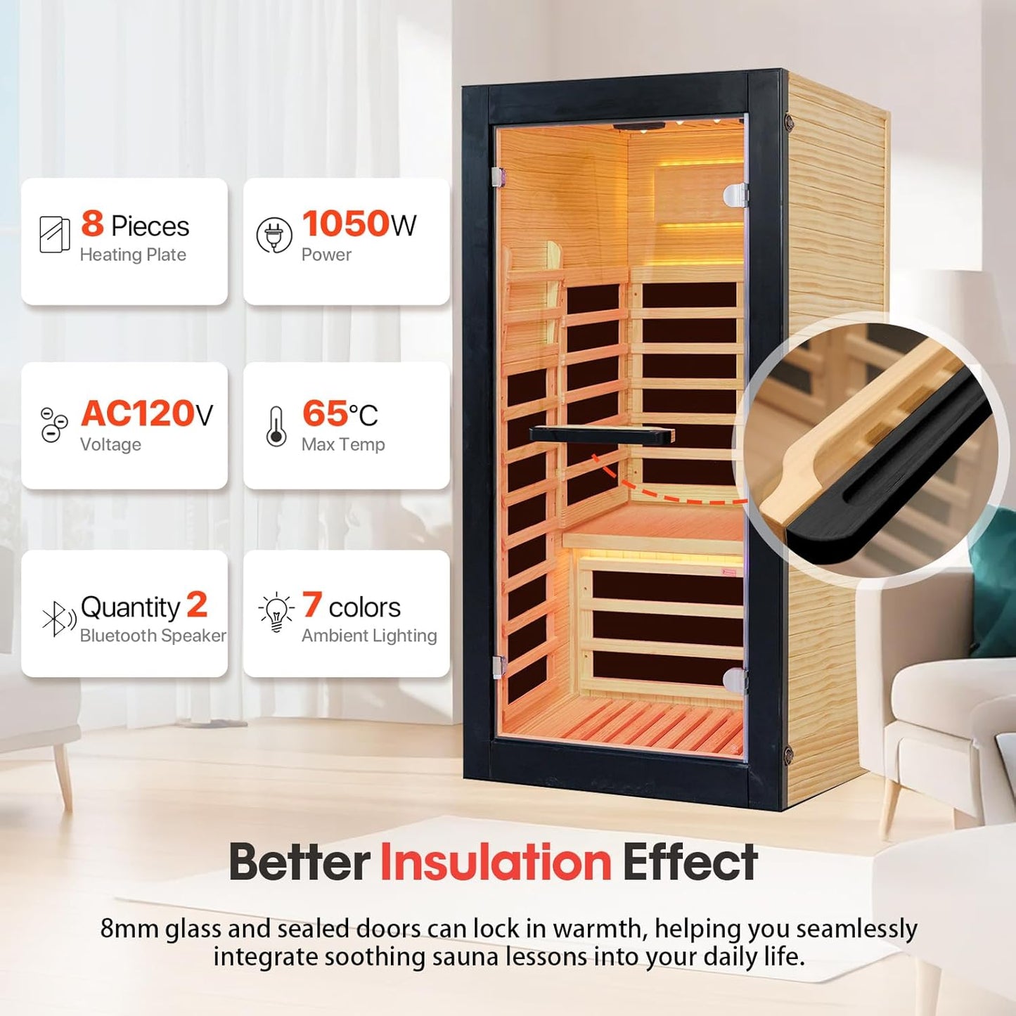 One-Person Premium Far Infrared Sauna