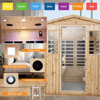 4 person outdoor infrared sauna