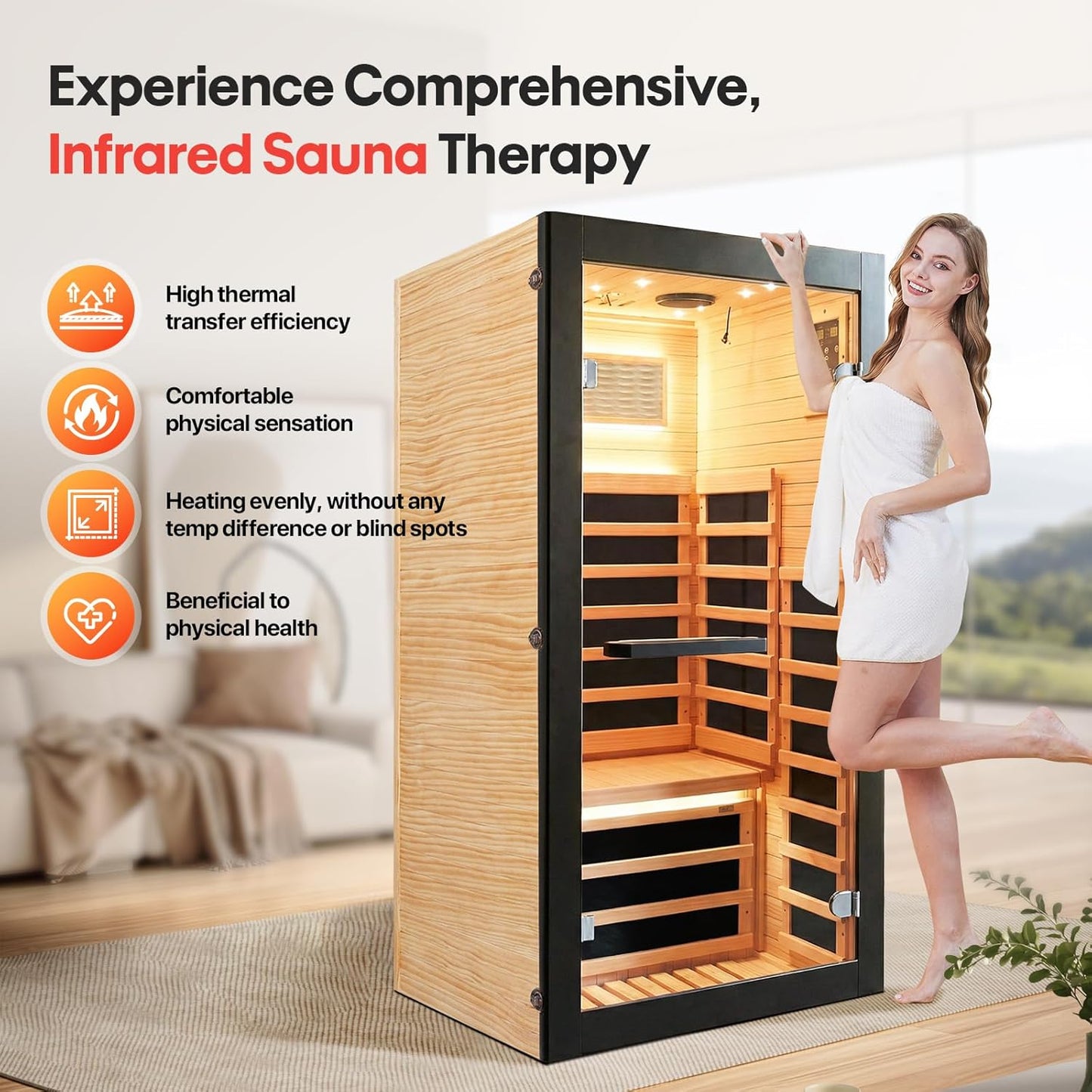 One-Person Premium Far Infrared Sauna