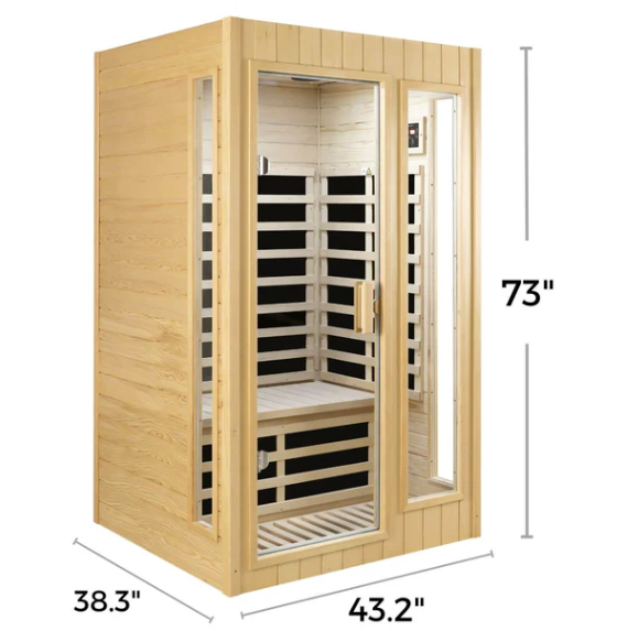 Two-Person Indoor Infrared Sauna