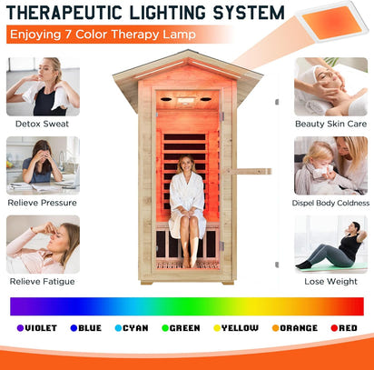 One-Person Outdoor Infrared Sauna
