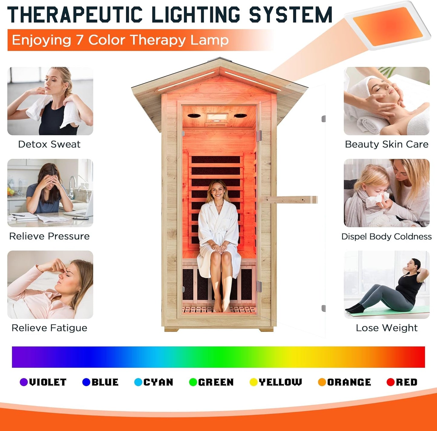 One-Person Outdoor Infrared Sauna
