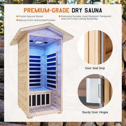 One-Person Outdoor Infrared Sauna