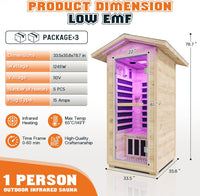 One-Person Outdoor Infrared Sauna