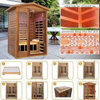 Two Person Outdoor High-Temp Infrared Sauna