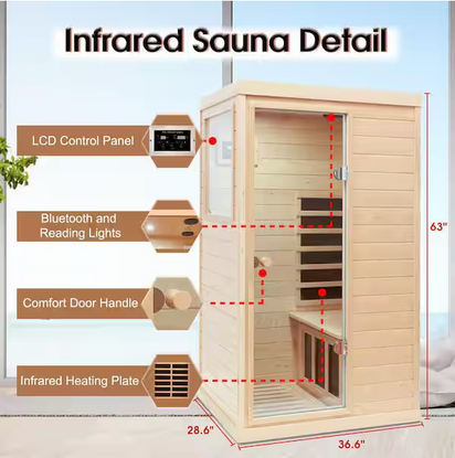 One-Person Side Door Infrared Sauna