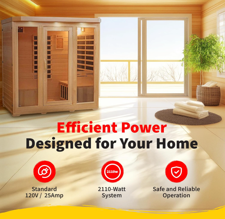 4+ Person Indoor Far-Infrared Sauna