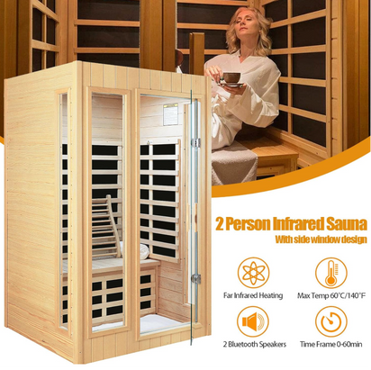 Two-Person Indoor Infrared Sauna