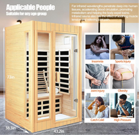 Two-Person Indoor Infrared Sauna