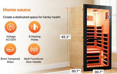 One-Person Premium Far Infrared Sauna