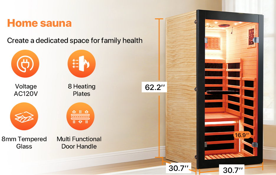 One-Person Premium Far Infrared Sauna