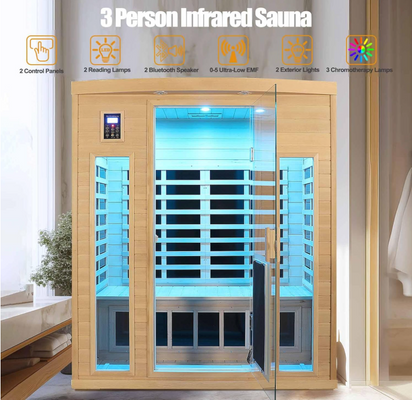 3 Person Ultra Low EMF Far-Infrared Sauna